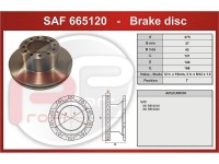 PROFI PART Kotouč brzdový SAF SKRB 9019K, W