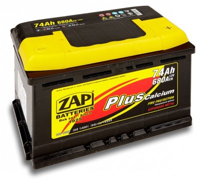 ZAP Batteries Autobaterie ZAP 74Ah, 12V, 275x175x190