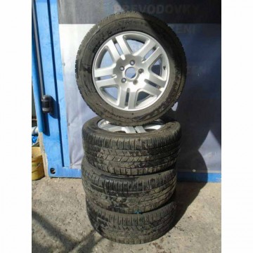 VW Touareg 7LA 7L6 sada kol s pneu 255/55 R18 ET57 8Jx18H2  7L6601025T -poškozené+1xdefekt