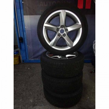 AUDI A8 4H0 (lift) sada kol s pneu 235/50 R19 9Jx19H2 ET33  4H0601025L/BB - poškozené