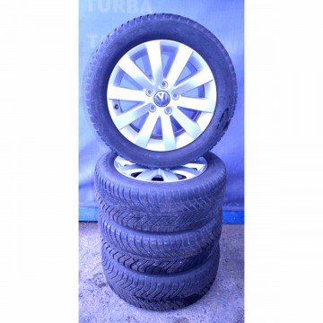 VW Passat B7 3AA sada kol s pneu 205/55 R16 6,5Jx16H2 ET42  3AA601025J  8Z8