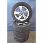 VW Passat B7 3AA sada kol s pneu 215/55 R16 7Jx16H2 ET45  3AA601025A  8Z8 - 3x pošk. disk