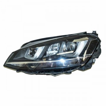 světlomet přední levý - kompletní xenon VW Golf VII 5G0  5G1941033 - lehce poškrábaný